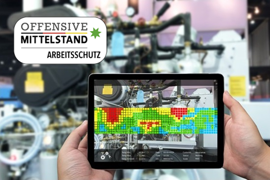 Tablet-PC vor Industrieanlage © Shutterstock/Stiftung MGV Tablet-PC vor Industrieanlage © Shutterstock/Stiftung MGV